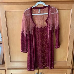 BKE lace cardigan. Size large.